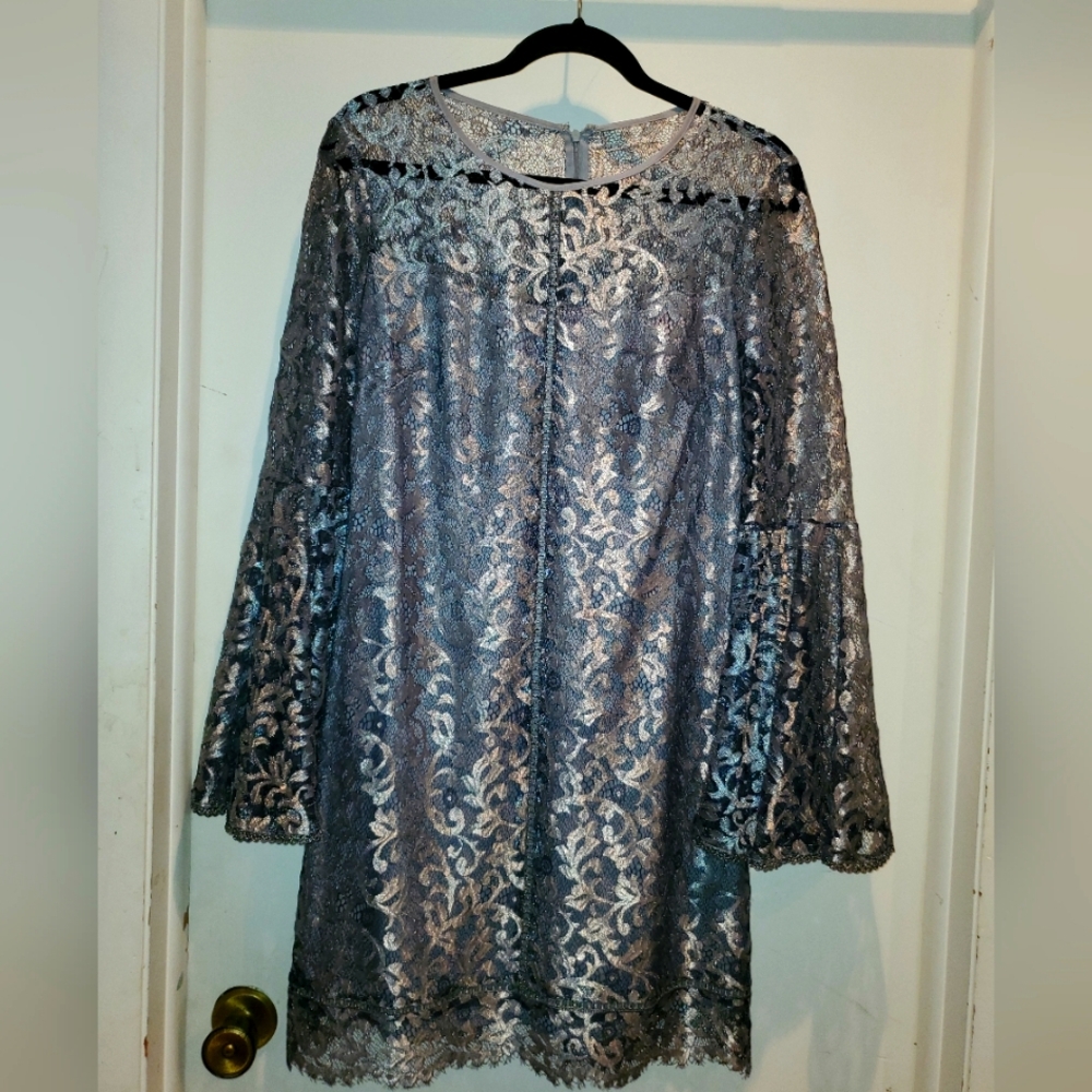 White House Black Market Elegant Lace Cocktail Dress